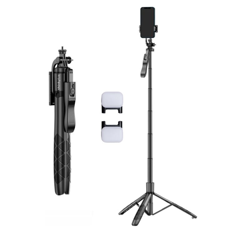 Lenovo Thinkplus H18L Premium Edition Aluminum Alloy Bluetooth Selfie Stick with Dual Fill Lights, 1.8m Lenovo Thinkplus H18L Premium Edition Aluminum Alloy Bluetooth Selfie Stick with Dual Fill Lights, 1.8m